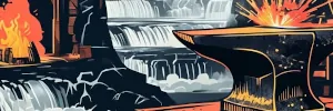 Ferraría a beira do río en pequeno