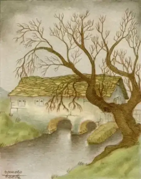muíño e árbore