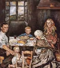 familia comendo