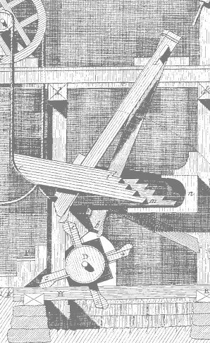 Ilustración de batán da Encyclopédie